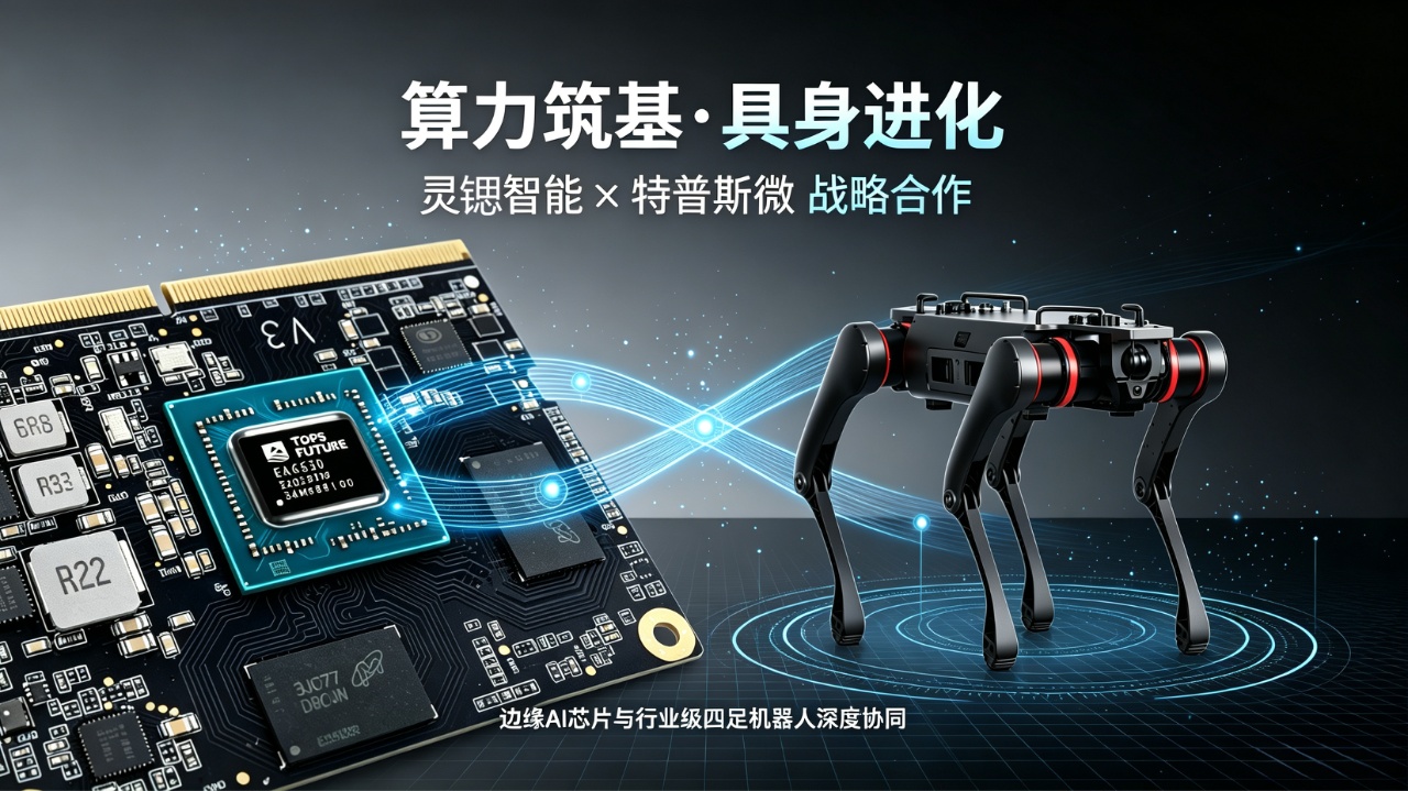 灵锶智能与特普斯微达成战略合作 | 共推行业级四足机器人智能升级